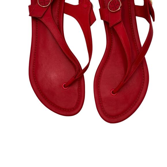 Tory Burch Women's Minnie Thong Sandals Red Size 7.5 - Picture 3 of 7